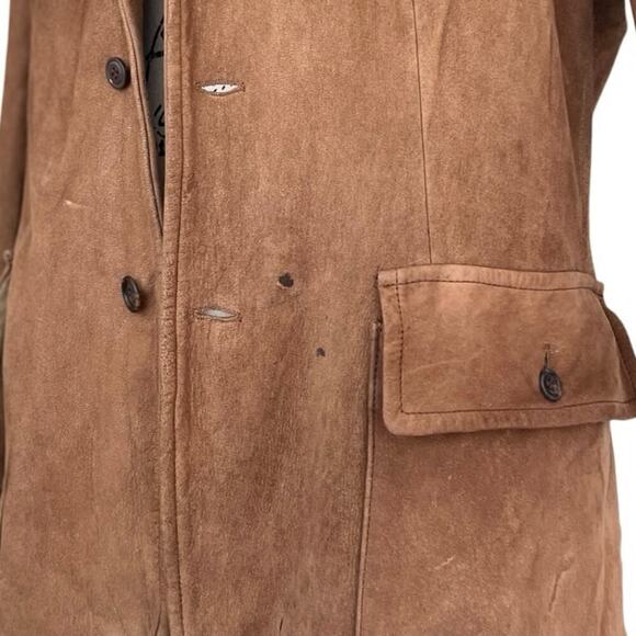 VTG 70’s RALPH LAUREN COUNTRY SUEDE JACKET CHESTNUT ILGWU LOGO MADE IN USA SZ M - Picture 14 of 16